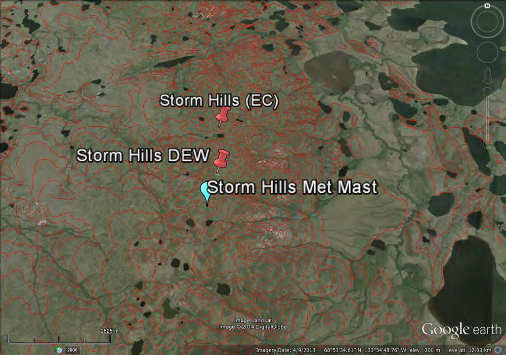 2-2 - Storm Hills met mast relative to Environment