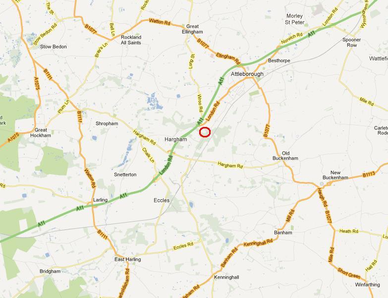Location Plan NORWICH Sale Site THETFORD Directions: The sale site lies approximately 12 miles north east of Thetford and 15 miles south west