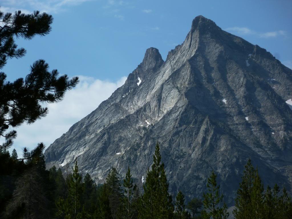 Mustang Peak (11,020 ft) Mustang Peak is sometimes called Howard Peak and sits at the south end of the Wildhorse Road. It s North Ridge (Broken Arrow Arête points directly at the Wildhorse Campground.