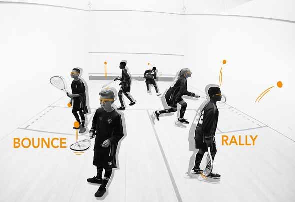2.5 SOLO RALLIES GETTING TO GRIPS THE GAME SKILL DEVELOPMENT AGES 5-16 Individually, players continuously bounce a squash ball on their racket as many times in a row as possible.