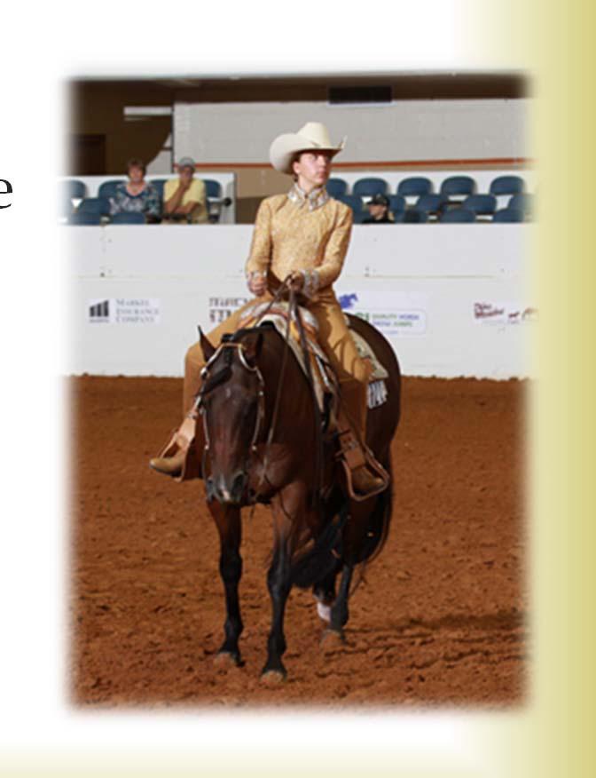 Western Horsemanship Rider Will Be Judged On: Seat Hands Ability to Control and