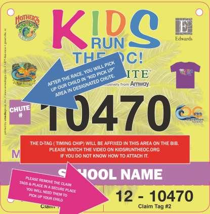 Picking Up Your Child Please fill out the back of the bib with your child s emergency contact information (including cell number).