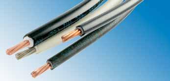 PV, USE-2, and Thermoset cables are constructed with XLPE (cross-linked polyethylene) insulation and a tough abrasion-resistant jacket that resists sunlight, ozone, and UV radiation.