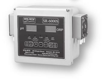 Included Two built-in peristaltic pumps eliminate retrofitting and system matching Complete Programming Proportional feed, on/off feeder times, mixing, ph/orp set point, ph/ ORP calibration and
