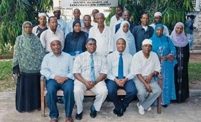 Sports administrators course in Zanzibar, Tanzania Implementing the World Programmes, with the immediate launch of the Olympic Scholarships for Athletes programme for Vancouver and the equivalent