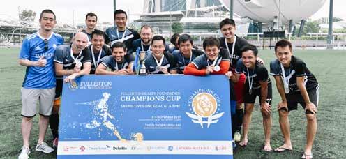 6 SG InTouch Life at Deloitte FHF Champions Cup: Saving lives, one goal at a time The annual Fullerton Health Foundation (FHF) Champions Cup took place on 3 and 4 November 2017 and saw our soccer