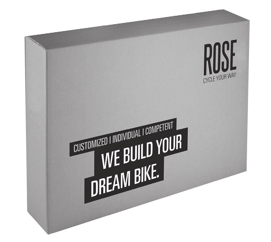 7.4 Bike shipping Depending on the size of the ROSE bike box, the bike is shipped in different conditions. Always ship the bike in the condition you have received it. 1.