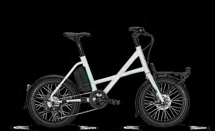 E-URBAN // DURBAN 71 URBAN DURBAN COMPACT G8 STYLE DAILY Fork: Hubs: Brakes: Groove Go, 36 V / 250 W Groove Li-Ion 36 V / 7 Ah (252 Wh) up to 45 km** Control panel on battery aluminium, rigid front: