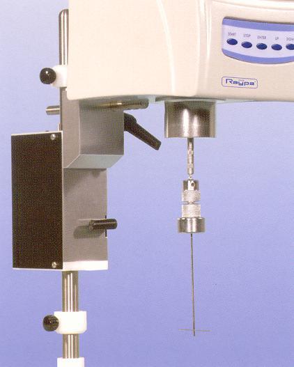 Accessories Rotational Viscometers RP1 RP2 Adapter for helicoidal movement The Adapter for helicoidal movement together with special T-shape spindles allows measurement of viscosity in substances as