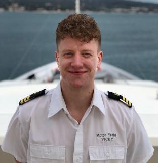 Thanks to his professionalism and enthusiasm he is a great addition to the crew on board VICKY. He joined the yacht in October 2016.