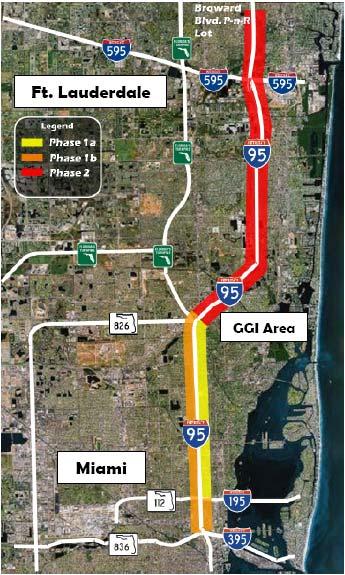 Case Study Miami The I-95 Express Project Description Phase 1A: HOV to HOT conversion northbound from downtown Miami to Golden Glades Opened Dec 2008 Phase 1B: HOV to HOT conversion southbound from
