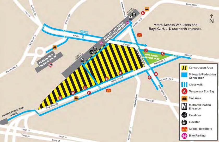 King Street Metrorail Station Access Improvement Project beginning Sep 2018 The King Street Metrorail Station is the largest transit facility in the City of Alexandria and provides multi-modal