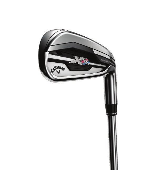XR IRONS IRONS/ WEDGES THE FIRST HIGH SPEED, CAVITY BACK, CUP-FACED IRON.