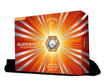 SUPERHOT & SUPERHOT YELLOW GOLF BALL SUPER LONG. SUPER STRAIGHT. SUPER HOT.