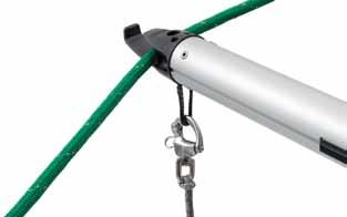 Telescopic poles A telescopic pole can be extended to 150% of normal spinnaker pole length, a must when poling out a large genoa or a gennaker. It can be telescoped down for easier stowage.