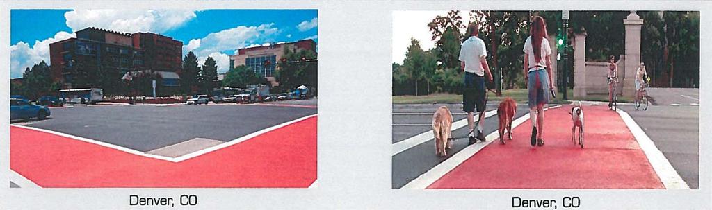 MID-BLOCK CROSSING Original Design w/ Rectangular Rapid Flashing Beacons Raised Median per ETAC Recommendation Red Carpet