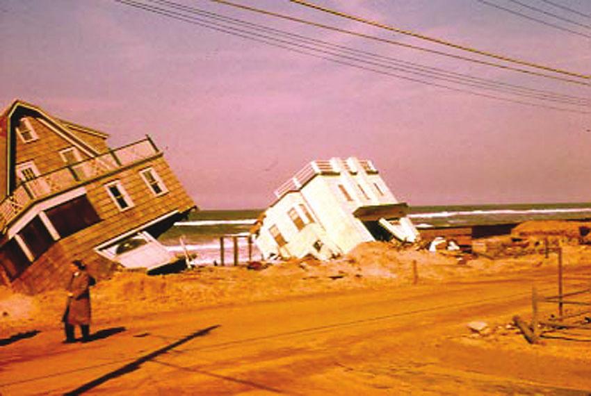 Figure 8. Brant Beach section of Long Beach Island, New Jersey after the March, 1962 storm.
