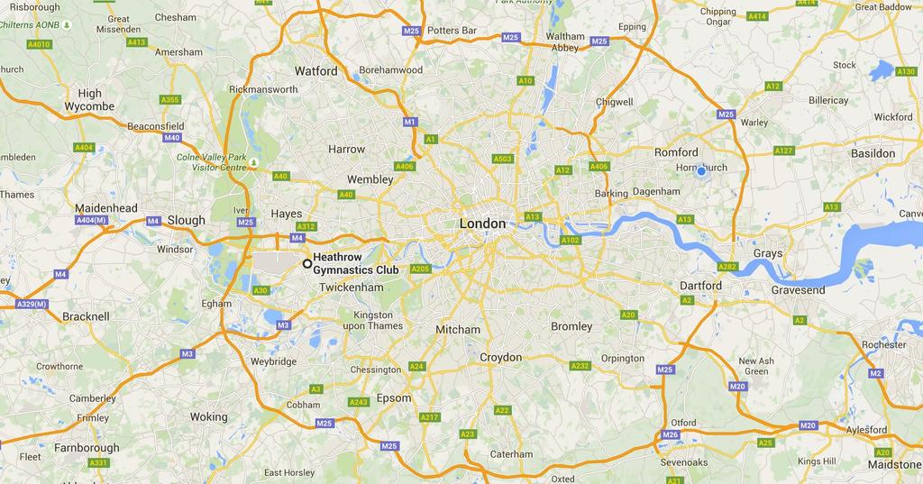 9/14/2015 Google Maps Google Maps 9/14/2015 Heathrow Gymnastics Club Google Maps Map data