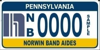 NBA License Plates- Looking for a special gift for that special band fan or even yourself? Consider purchasing the new Norwin Band Aides license plates!