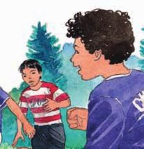 When Diego tried to score a goal, the ball usually went straight to the goalie s hands. But Max knew how to give the ball enough spin to make it curve and sink.