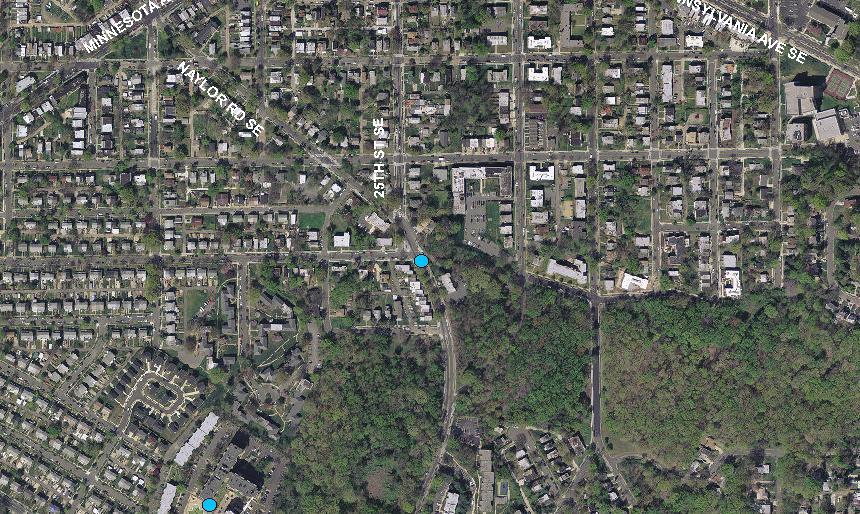 existing speed camera is located in Ward 7 at the 25 block of Naylor Road Southeast in the northbound direction.