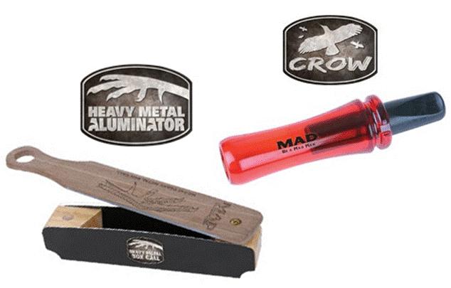 00 Flambeau Heavy Metal Turkey / Crow Call Combo Box is uniquely constructed of black, anodized aircraft grade aluminum Underside of American walnut lid is coated with a proprietary formula that