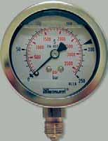 Stauff Pressure Gauges SPG 63mm and 100mm SPG-63-SB SPG-63-RB Application For liquid media which is not highly viscous, do not crystallize