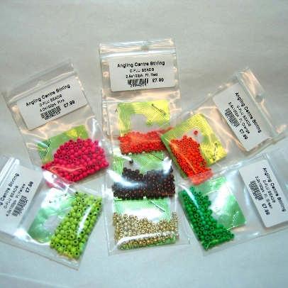 Beads are also a staple of fly tying and add weight and color to your hook.