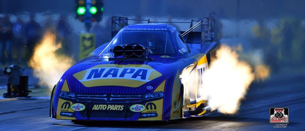 Capps gets first, DSR gets 16th and sweeps nitro titles for 4th time Johnson shoots to No. 2 with Finals win for Make-A-Wish Dodge team Tommy Johnson Jr.