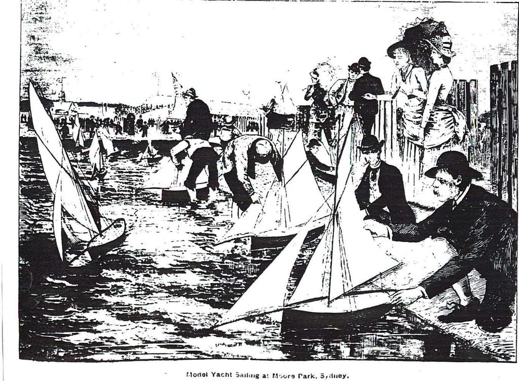 There was a Naval report from a British Naval Squadron that was on a visit to Australia in 1869 who gave a report about the models sailing in Moore park at that