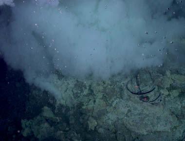 Hydrothermal Vents In 1977 a hydrothermal vent was discovered in one of the deepest parts of the ocean. Many other hydrothermal vents have been found since then, most at a depth of about 7,000 feet.