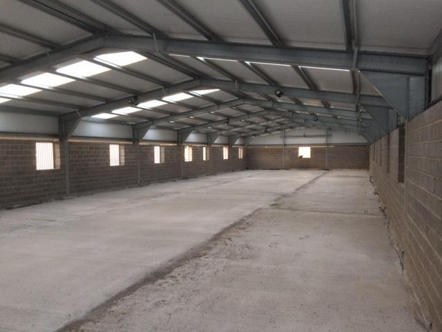 NEW BUILDING Situated immediately to the east/rear of the bungalow is a recently constructed clear span building providing over 4,262sq.ft of storage space.