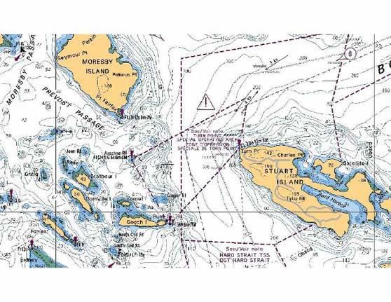 Turn Point Special Operating Area APPLICATION: These procedures apply to all Canadian and United States VTS participant vessels within or approaching the Turn Point SOA from Boundary Passage,
