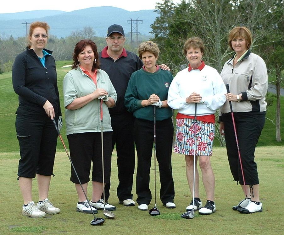 John McMullen led the charge as he and Tom Dobrydney joined Brenda Rossi and Deb Gray on the first tee.