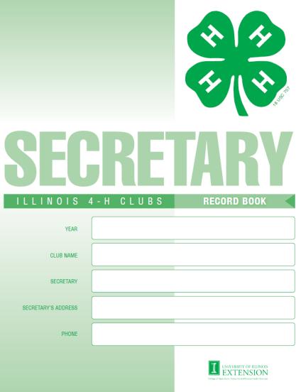 Federation Members Secretary s Book Attention all club secretaries we are asking that you turn in your books to the Extension office by Monday, October 2.