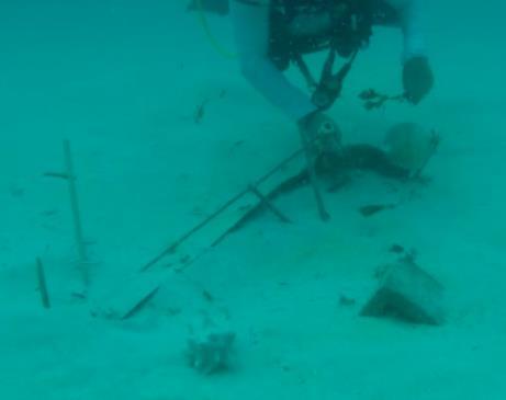 Hurricane Irma totally destroyed the coral nursery and their corals, only a few fragments were found back.