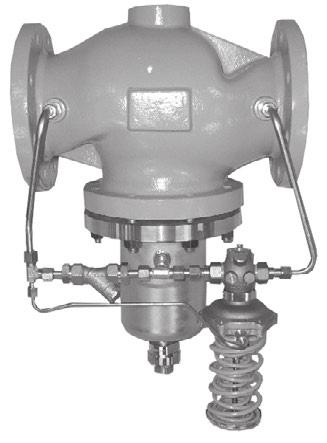 Self-operated Pressure Regulators Type 2335 Excess Pressure Valve with pilot valve Type