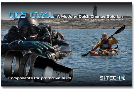 The diver has the luxury of an easy change out of field replaceable latex or Silflex seals. No waits for seal installs after the initial system installation.