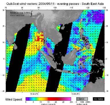 The observed seasonal change in Sea Surface Height by a satellite in the central Andaman Sea is about 10 cm (N. Usui, Meteorological Research Institute, personal communication).