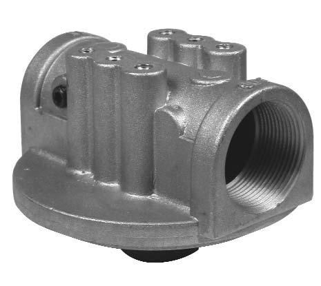 Spin-On Filters SSF 15, 18 Construction Die cast aluminium head Seals NBR (Buna-N ) Dimensions Port connections Flow rate By-pass valve Clogging indicators Elements BSP, NPT, or SAE O -Ring thread
