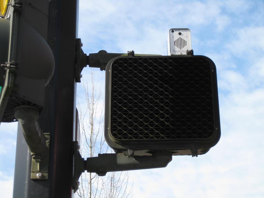 Audible Pedestrian Signals Crash Reduction Factor Unknown Cost - Moderate Safety Benefits: Provides crossing assistance to pedestrians with vision impairment at signalized intersections Improves