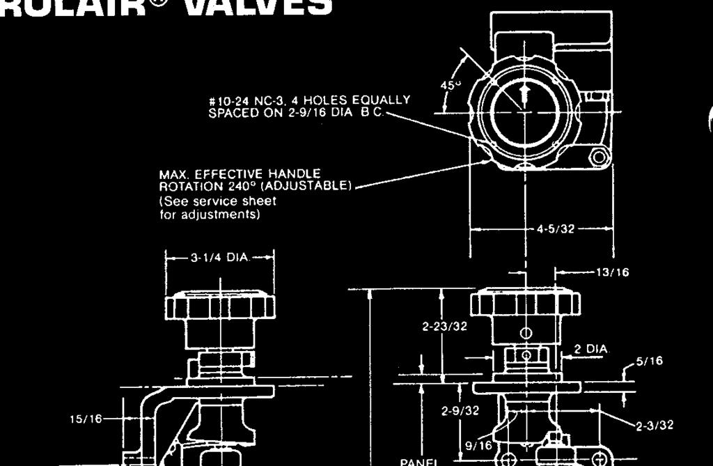 14 SC-800 Special Purpose Pneumatic Pressure Control Valves H Controlair Valves H-4 CONTROLAIR VALVE and H-4-G CONTROLAIR VALVE H-4 CONTROLAIR VALVE
