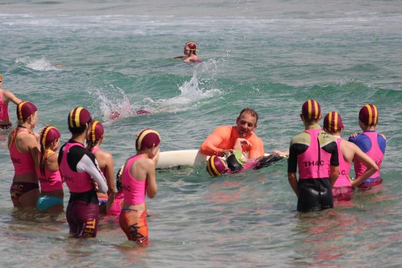 Our beach specialists learnt board rescue Very