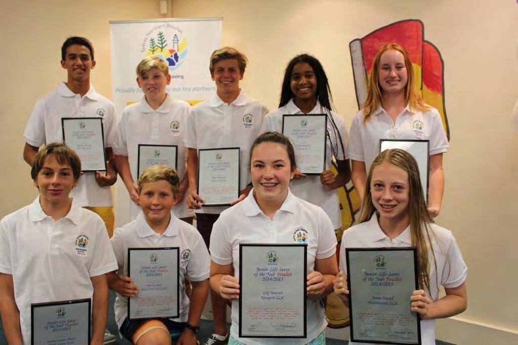 Junior Lifesavers of the Year 2015 The junior lifesaver of the year (J.L.O.T.Y) program is run each year for the U14 members for their final year as nippers/ first year as SRC patrolling members.