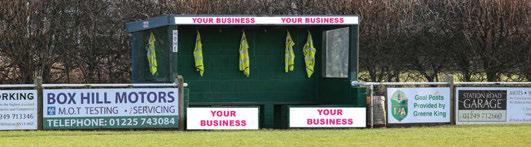 PITCH SIDE ADVERTISING Take advantage of the 1000 s of people that