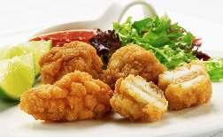 slices, baby clam meat & peeled shrimps Lilly Breaded Seafood Platter 1289 A mixture of succulent strips