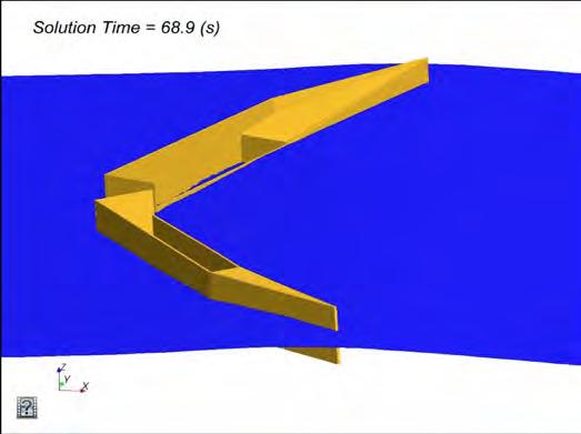 Fig. 10. One of the video frames of a simulation with the 3D numerical model under development. 4.