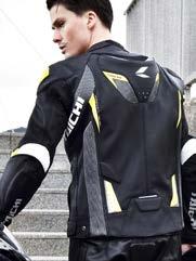 RSJ832 GMX ARROW LEATHER JACKET Perforated leather on front and arms.