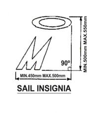 CLASS INSIGNIA AND SAIL NUMBERS Rules of the Association.1 The class insignia and the sail numbers shall be red..2 The numbers shall have a minimum height of 300mm.