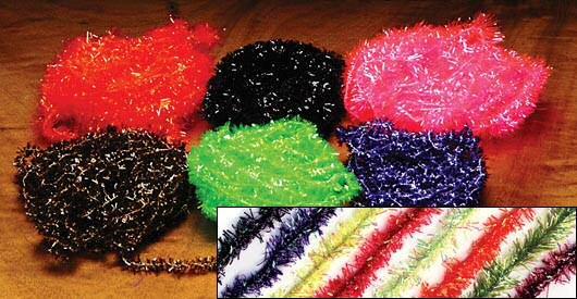 CRYSTAL CHENILLE Pearlescent, plastic chenille that adds sparkle and shine.